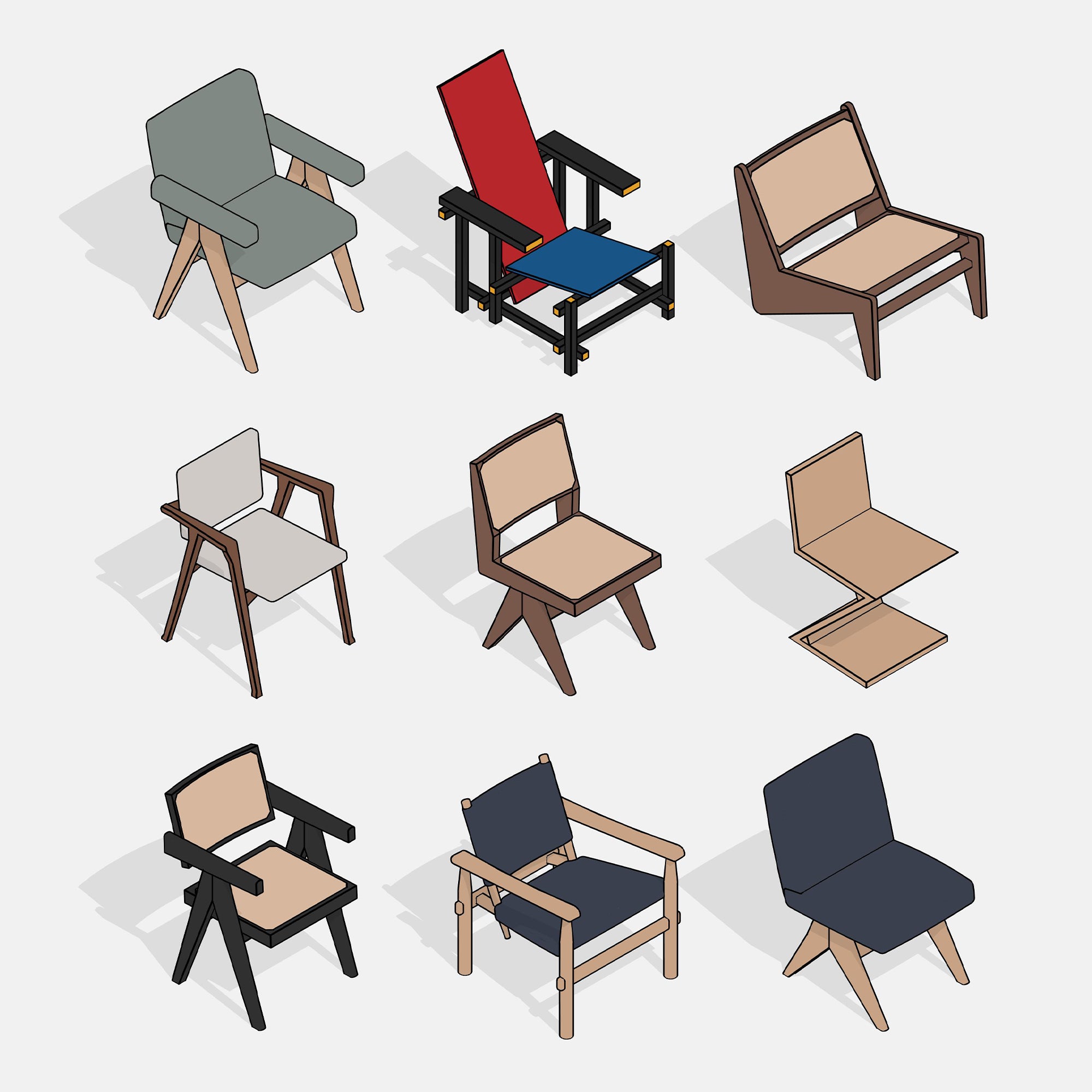 Revit Chairs 3