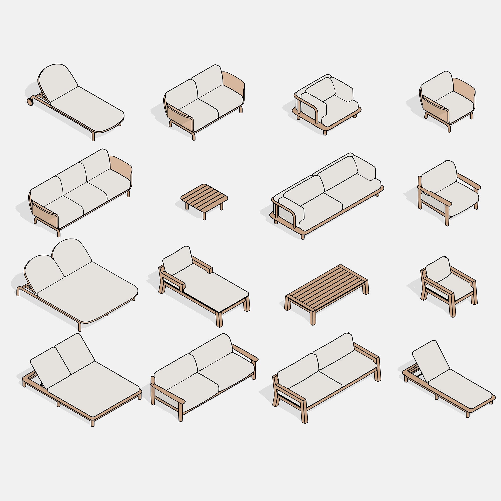 Revit Outdoor Furniture 1