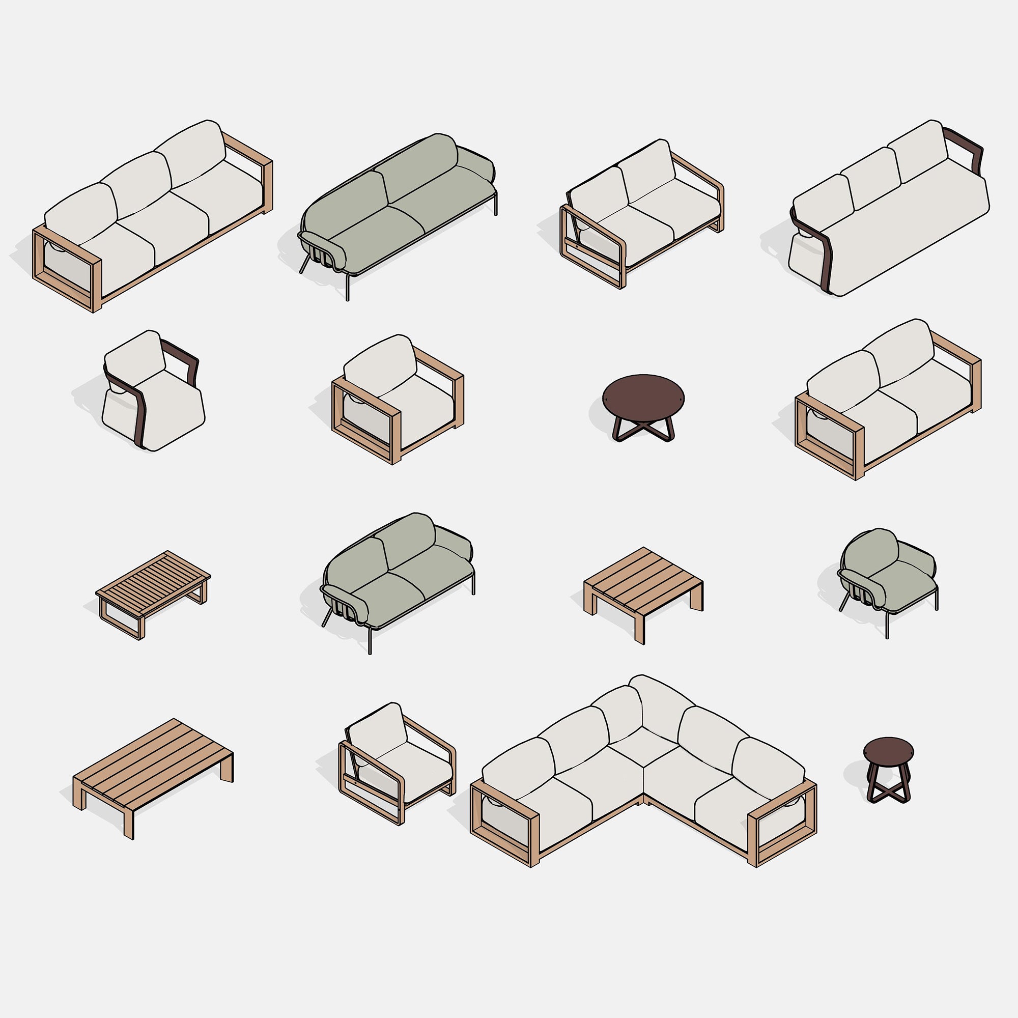 Revit Outdoor Furniture 2
