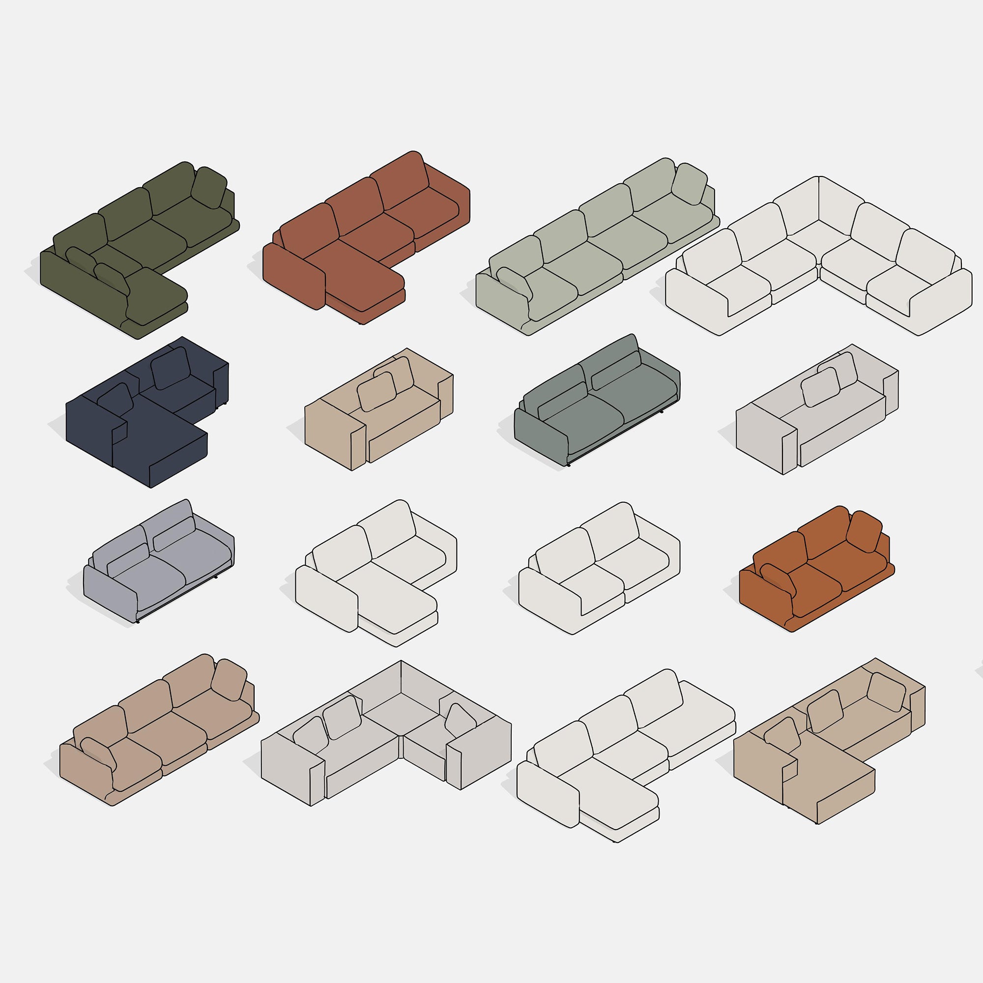 Revit Sofa's