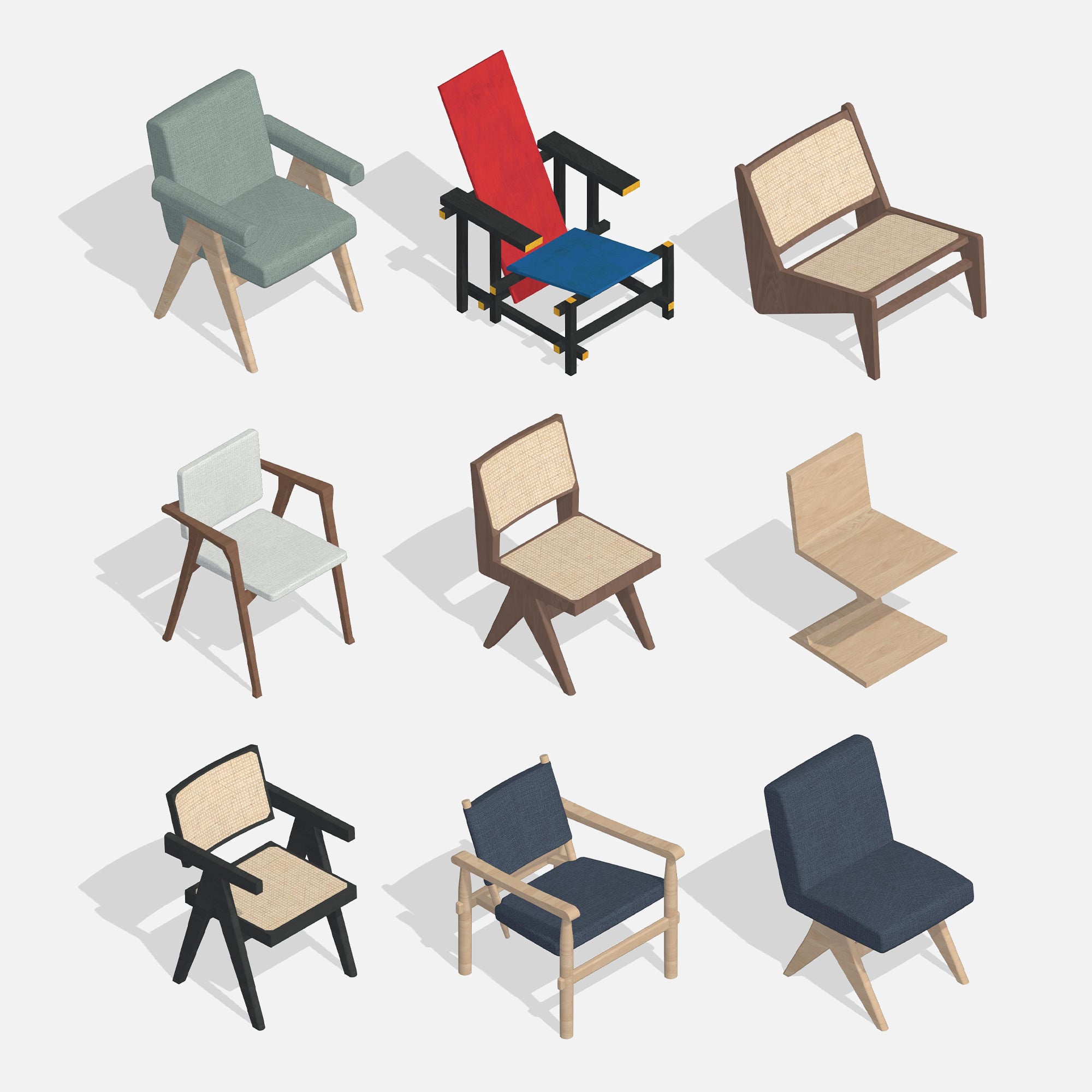 Revit Chairs 3